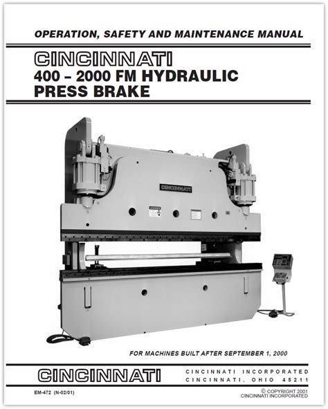 press brake manual pdf